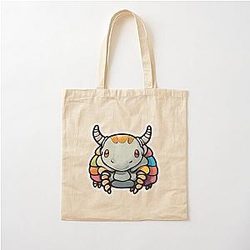 Mucca multicolore per latticini Isopod - Semplice sacchetto di tote in cotone di design Crostaceo