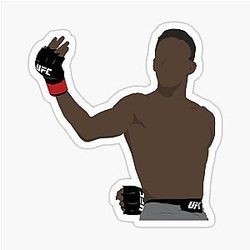 Israel Adesanya Minimalist Sticker