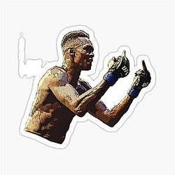 Israel Adesanya Flipping Bird Sticker