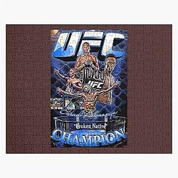 Israel Adesanya - Collage - D1 Premium Jigsaw Puzzle