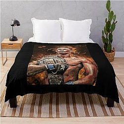 Retro Vintage Israel Adesanya Kickboxing Blanket