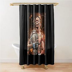 Retro Vintage Israel Adesanya Kickboxing Gifts Shower Curtain