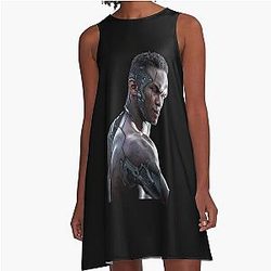 Israel Adesanya Machine Or God The Last Style Bender A-Line Dress