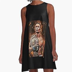 Retro Vintage Israel Adesanya Kickboxing Gifts A-Line Dress