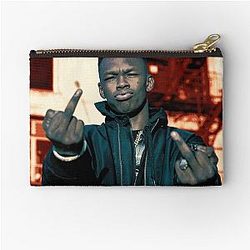 Israel Adesanya Flip Finger T shirt Fighting Zipper Pouch