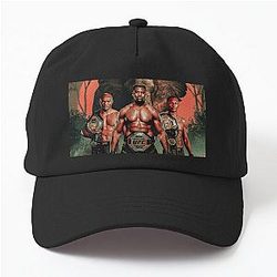 Francis Ngannou vs Kamaru Usman in a comment IHug Israel Adesanya Dad Hat