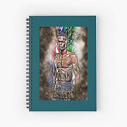 Israel Adesanya Broken Spiral Notebook