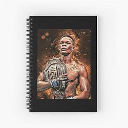 Retro Vintage in Israel Adesanya Kickboxing Gifts Spiral Notebook