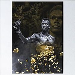 Israel Adesanya GOLD Poster