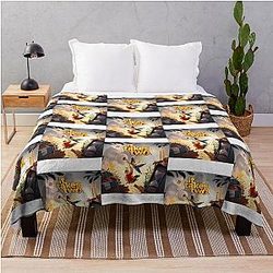 Mens Funny Halloween Throw Blanket