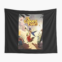 Gift Idea It Takes Two Game Art Tapestry Halloween