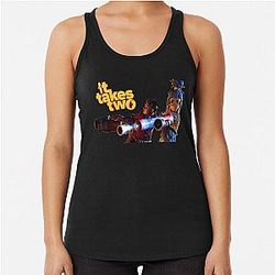 Lover It Takes Two Christmas Racerback Tank