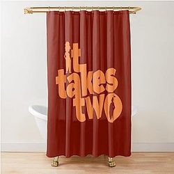 It Takes Two Shower Curtain