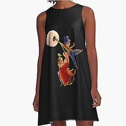 People Call Me It's a Two Piece Halloween A Line Dress