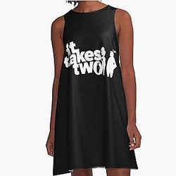 Gifts Idea for Christmas Game A-Line Dress