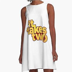 Logo Two Piece A-Line Dress