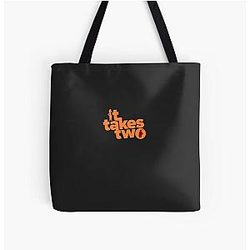 It Takes Two Classic T-Shirt All Over Print Tote Bag