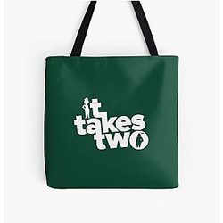 Action Adventure It Takes Games All Over Print Tote Bag