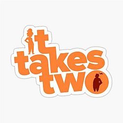 It Takes Two logo sticker