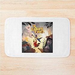 Mens It Takes Two Halloween Bath Mat