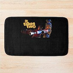 Lover It Takes Two Christmas Bath Mat