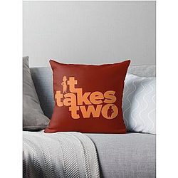 It Takes Two Throw Pillow