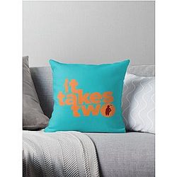It Takes Two Logo Throw Pillow
