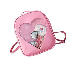 ITA BAG WORLD - Adorable Love Heart Shape Transparent Ita Bag