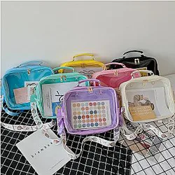 Ita Shoulder Bag - Clear Front Pocket Transparent Bag