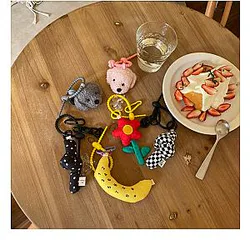 Ita Bag Accessories - Cute Flower Kawaii Puppy Pendant Chain Plush