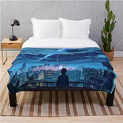 Kimi No Na Wa Bedding- Your name Taki Stars Balcony Throw Blanket RB0605