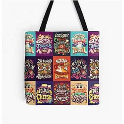 Schitts Creek Bags – SC Collage All Over Print Tote Bag RB0112