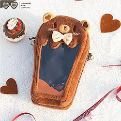 Ita Bag Shoulder Bag - Super Cute Chocolate Bear Plush Kawaii Girl Bag