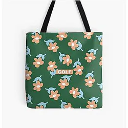 Tyler The Creator Bags – Flowers GOLF | Tyler The Creator All Over Print Tote Bag RB0309