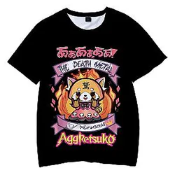 Aggretsuko T-shirt – Unisex Summer Short Sleeve Clothes