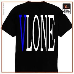 Vlone T-Shirts – VLONE Blue V Printed T-Shirt VL2409