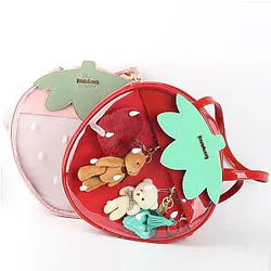 ITA BAG Shoulder Bag Strawberry Bags Clear Transparent Bags Candy Color Ita Bag