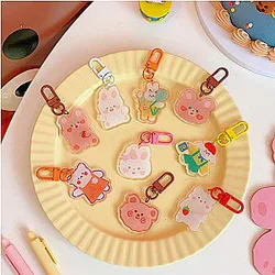 Ita Bag Accessories - Korean Rabbit Puppy Bear Keychain Metal