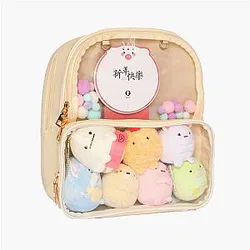 Ita Bag World - Clear Transparent Backpack Adorable Ita Bag 7 colors