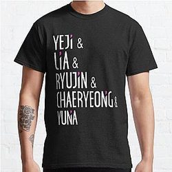 Itzy T-Shirts - ITZY Names Classic T-Shirt RB1201