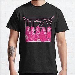 Itzy T-Shirts - Metal ITZY - Pink (Black version) Classic T-Shirt RB1201