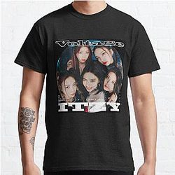 Itzy T-Shirts - ITZY Voltage Japanese 1st Single Classic T-Shirt RB1201