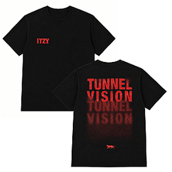 ITZY 3RD Tunnel Vision Logo HTCT0107 Itzy T-Shirts