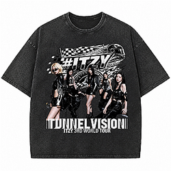 ITZY 3rd World Tour Tunnel Vision Custom HTCT0107 Itzy T-Shirts