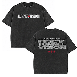 ITZY Tunnel Vision Charcoal HTCT0107 Itzy T-Shirts