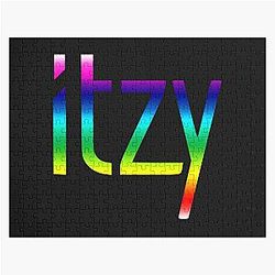 Itzy Puzzles- Itzy kpop colorful logo Jigsaw Puzzle RB1201
