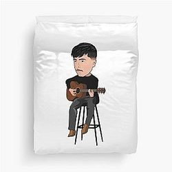 Ivan Cornejo With Guitar Duvet Cover