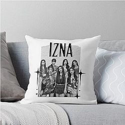 Izna Kpop Girl Group Scrapbook Collage Cozy Y2K Vintage Design Throw Pillow