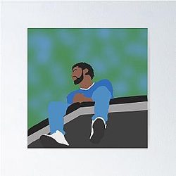 J. Cole Minimalist Album Cover Poster