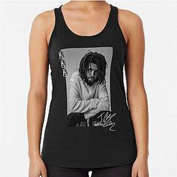 J.cole, J cole, j-cole fan a Racerback Tank Top